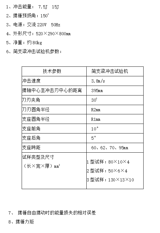 JH-CS15簡支梁沖擊試驗機(jī)